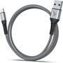 Дата кабель USB 2.0 AM to Type-C 1.0m Flex Gray Pixus (4897058531152) - 1