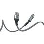 Дата кабель USB 2.0 AM to Type-C 1.0m Flex Gray Pixus (4897058531152) - 3