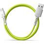 Дата кабель USB 2.0 AM to Type-C 1.0m Soft white/lime Pixus (4897058531169) - 3