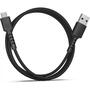 Дата кабель USB 2.0 AM to Micro 5P 1.0m Soft black Pixus (4897058530926) - 2