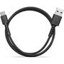 Дата кабель USB 2.0 AM to Type-C 1.0m Soft black Pixus (4897058530919) - 1