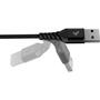 Дата кабель USB 2.0 AM to Type-C 1.0m Flex Black Pixus (4897058530902) - 2