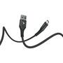 Дата кабель USB 2.0 AM to Micro 5P 1.0m Flex Black Pixus (4897058530896) - 3