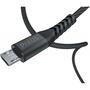 Дата кабель USB 2.0 AM to Micro 5P 1.0m Flex Black Pixus (4897058530896) - 4