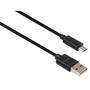 Дата кабель USB 2.0 AM to Micro 5P 1.8m Spring black Vinga (VCPDCMS1.8BK) - 1