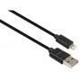 Дата кабель USB 2.0 AM to Lightning 1.8m Spring black Vinga (VCPDCLS1.8BK) - 1