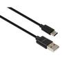Дата кабель USB 2.0 AM to Type-C 1.8m Spring black Vinga (VCPDCTCS1.8BK) - 1