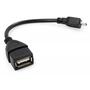Дата кабель OTG USB 2.0 AF to Micro 5P Vinga (VCPDCOTGMBK) - 2