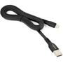 Дата кабель USB 2.0 AM to Lightning 1.0m flat art TPE back Vinga (VCPDCLFTPE1BK) - 2