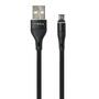 Дата кабель USB 2.0 AM to Micro 5P 1.0m cylindric nylon back Vinga (VCPDCMCANB1BK) - 1 Дата кабель USB 2.0 AM to Micro 5P 1.0m cylindric nylon back Vinga (VCPDCMCANB1BK) - 1