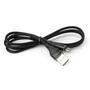 Дата кабель USB 2.0 AM to Micro 5P 1.0m cylindric nylon back Vinga (VCPDCMCANB1BK) - 2