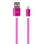 Дата кабель USB 2.0 AM to Lightning 1.0m rainbow nylon Vinga (VCPDCLCOLNB1RS) - 2