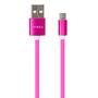 Дата кабель USB 2.0 AM to Micro 5P 1.0m rainbow nylon Vinga (VCPDCMCOLNB1RS) - 2