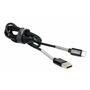 Дата кабель USB 2.0 AM to Type-C 1.0m Cablexpert (CCPB-C-USB-06BK) - 1
