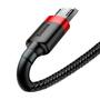 Дата кабель USB 2.0 AM to Micro 5P 1.0m Cafule 2.4A red+black Baseus (CAMKLF-B91) - 1