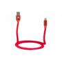 Дата кабель USB 2.0 AM to Lightning 1.0m Fur red 2E (2E-CCLAC-RED) - 3