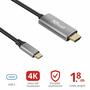 Кабель мультимедийный USB-C to HDMI 1.8м BLACK Trust (23332) - 3