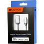 Дата кабель USB 2.0 AM to Lightning 1.0m MFI Dark gray Canyon (CNS-MFIC3DG) - 2