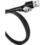 Дата кабель USB 2.0 AM to Lightning 1.0m Rotating magnetic Black Canyon (CNS-CFI8B) - 3