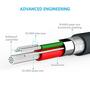 Дата кабель USB 2.0 AM to Micro 5P 0.9m V3 Powerline Space Gray Anker (A8132H11/A8132G11) - 4 Дата кабель USB 2.0 AM to Micro 5P 0.9m V3 Powerline Space Gray Anker (A8132H11/A8132G11) - 4