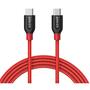 Дата кабель USB Type-C to Type-C 0.9m Powerline+ V3 Red Anker (A8187H91) - 1