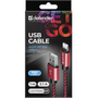 Дата кабель USB 2.0 AM to Lightning 1.0m ACH01-03T PRO Red Defender (87807) - 2