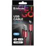 Дата кабель USB 2.0 AM to Type-C 1.0m USB09-03T PRO red Defender (87813) - 2