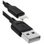 Дата кабель USB 2.0 AM to Lightning 1.0m Fast T-L829 Black T-Phox (T-L829 Black) - 1