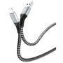 Дата кабель USB 2.0 AM to Lightning 1.0m Jagger T-L814 Grey T-Phox (T-L814 grey) - 1