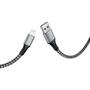 Дата кабель USB 2.0 AM to Lightning 1.0m Jagger T-L814 Grey T-Phox (T-L814 grey) - 2
