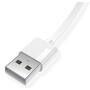 Дата кабель USB 2.0 AM to Lightning 1.2m White T-L801 Black T-Phox (T-L801 white) - 2