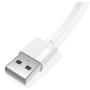 Дата кабель USB 2.0 AM to Lightning 2.0m White T-L801 Black T-Phox (T-L801(2) white) - 2