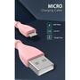 Дата кабель USB 2.0 AM to Micro 5P 1.0m Kitty T-M817 Pink T-Phox (T-M817 Pink) - 4