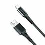 Дата кабель USB 2.0 AM to Type-C 1.2m Black Grand-X (FC-12B) - 1