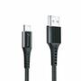 Дата кабель USB 2.0 AM to Type-C 1.2m Black Grand-X (FC-12B) - 2