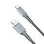 Дата кабель USB 2.0 AM to Type-C 1.2m Grey Grand-X (FC-12G) - 2