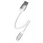 Дата кабель USB 2.0 AM to Micro 5P 0.25m white ColorWay (CW-CBUM-MUM25W) - 1