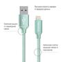Дата кабель USB 2.0 AM to Lightning 2.0m mint ColorWay (CW-CBUL007-MT) - 1