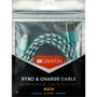 Дата кабель USB 2.0 AM to Lightning 1.0m Green Canyon (CNE-CFI3G) - 1
