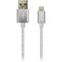 Дата кабель USB 2.0 AM to Lightning 1.0m Pearl White Canyon (CNE-CFI3PW) - 1
