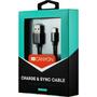 Дата кабель USB 2.0 AM to Lightning 1.0m MFI Black Canyon (CNS-MFICAB01B) - 2