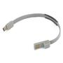 Дата кабель USB 2.0 AM to Type-C 0.2m grey Extradigital (KBU1779) - 1
