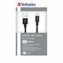 Дата кабель USB 2.0 AM to Micro 5P 0.3m black Verbatim (48866) - 2