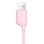 Дата кабель USB 2.0 AM to Lightninng 1.0m Pink Puridea (L02-Pink) - 1