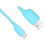 Дата кабель USB 2.0 AM to Micro 5P 1.2m Blue Puridea (L02-USB Blue) - 1