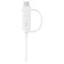 Дата кабель USB 2.0 AM to Type-C + Micro 5P 1.5m white Samsung (EP-DG930DWEGRU) - 1