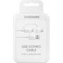 Дата кабель USB 2.0 AM to Type-C + Micro 5P 1.5m white Samsung (EP-DG930DWEGRU) - 2