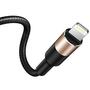 Дата кабель USB 2.0 AM to Lightning + Micro 5P + Type-C 1.2m T-F815 T-Phox (T-F815 Mix Black/Gold) - 1