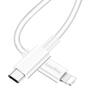 Дата кабель USB Type-C to Lightning 1.0m 3A white ColorWay (CW-CBPDCL032-WH) - 3