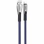 Дата кабель USB 2.0 AM to Lightning 1.0m zinc alloy blue ColorWay (CW-CBUL010-BL) - 1